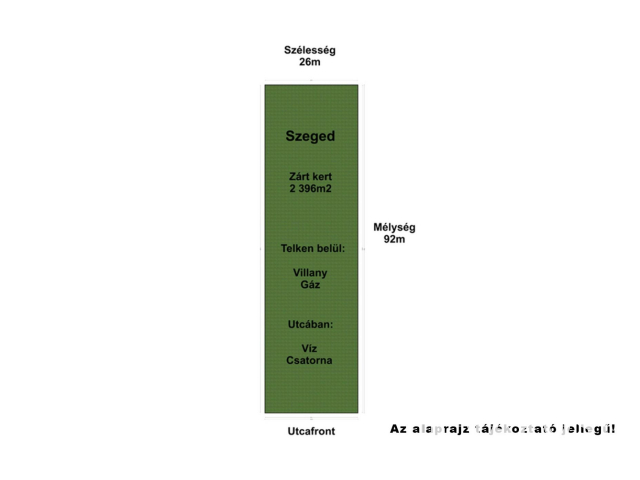Szeged-Szőregen eladó építési telek