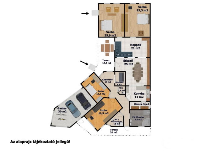 Egyedi stílusú 4 szobás családi ház