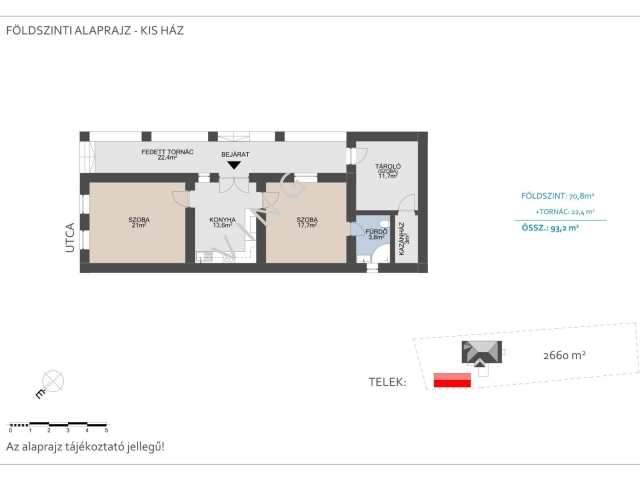 Panorámás kilátás - Családi ház eladó Győrújbaráton
