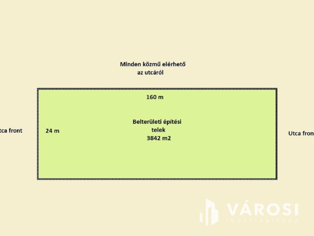 Akár 5 telek kialakítására alkalmas belterületi telek