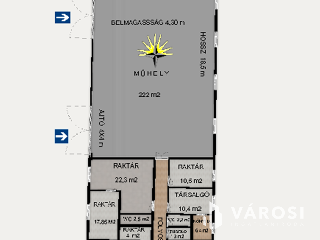 Vásárhelyen ipari ingatlan kiadó