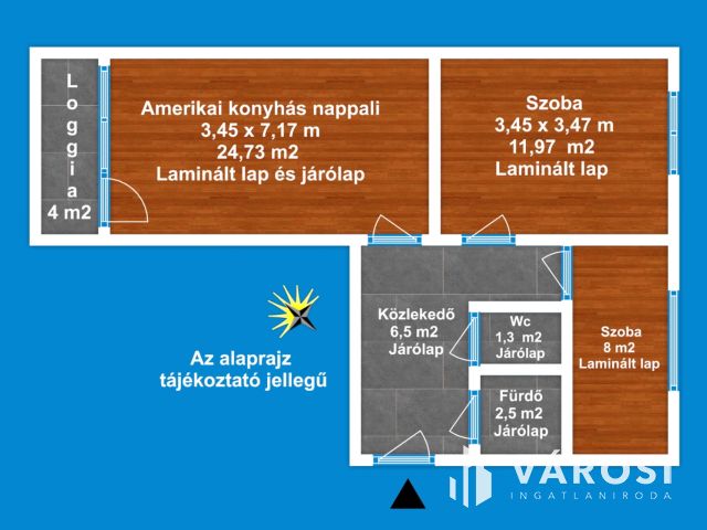TELJESEN FELÚJÍTOTT LAKÁS AMERIKAI KONYHÁVAL TARJÁNBAN