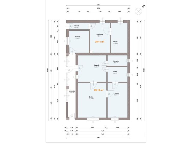 Családi ház a Holt-Duna partján, osztható telekkel!