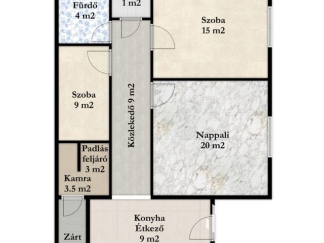 Tégla kockaház Vésztőn