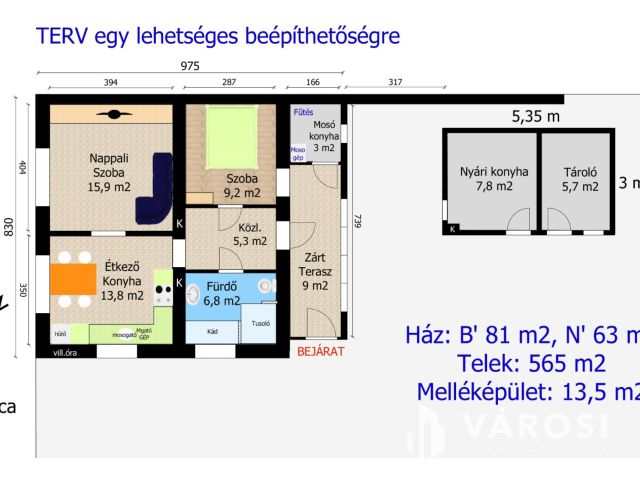 565 m2-es telken Családi ház eladó Győrben